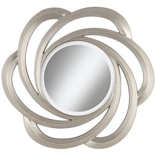 Cosmo 32" Round Silver Wall Mirror   #W4271