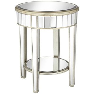 Valerie Mirrored End Table   #W4480