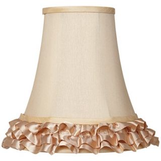 Apricot Ruffle Bell Shade 5x10x10 (Spider)   #V3676