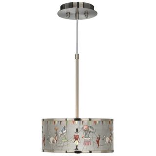 Circus Time  10 1/4" Wide Giclee Glow Pendant Light   #T6313 3F043