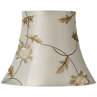 Sage Floral Oval Bell Lamp Shade 6/8x11/14x11 (Spider)   #V7010