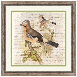 Flock of Two I 23" Square Framed Bird Wall Art   #X2152