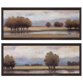 Set of Two Lazy River I and II 35" Wide Framed Wall Art   #P2317