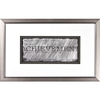 Achievement Silver Frame Print 22" Wide Wall Art   #H1947