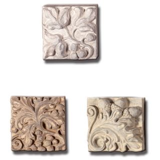Fruits and Nuts Inserts Set of 3 Wall Art Pieces   #M0174