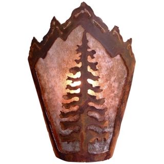 Decatur Collection Cedar Tree 10" High Wall Sconce   #J0443