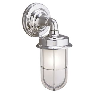 Industrial Chrome Finish 11 3/4" High Outdoor Wall Light   #85627