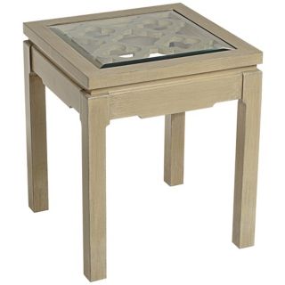 Lola Collection Glass Top Accent Table   #W8212
