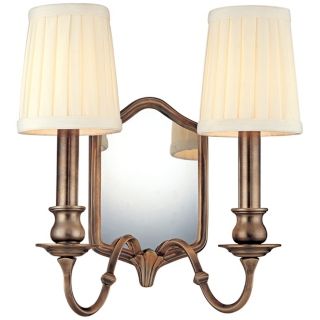 Endicott Old Nickel 2 Light 11 1/2" High Wall Sconce   #F3844