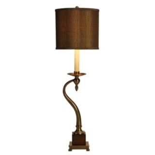 Raschella Bronze Curved Candlestick Buffet Lamp   #10952