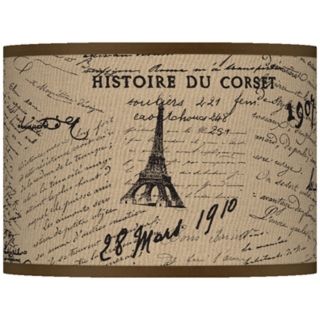 Letters to Paris Giclee Lamp Shade 13.5x13.5x10 (Spider)   #37869 U1718