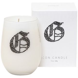 Letter "G" Fragrant Monogram Stemless Wine Glass Candle   #W4716