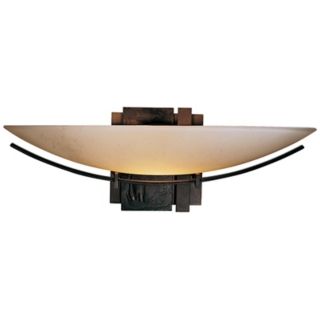 Oval Impressions Stone Glass 16 1/2" Wide Wall Sconce   #54206