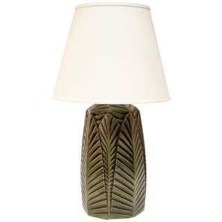 Haeger Potteries Palm Grove Ceramic Table Lamp   #P1789