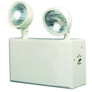 White 2 Head 12V 100W Emergency Light   #43447