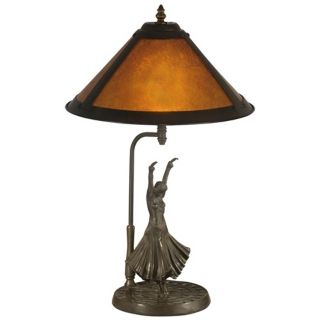Dale Tiffany Mica Dancer Antique Bronze Table Lamp   #X2859