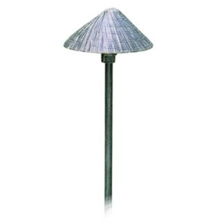 Thatched Roof Shade Verde Finish 21" High Path Light   #16424