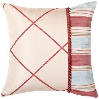 Cornelia Checkered 14" Square Decorative Pillow   #V9862