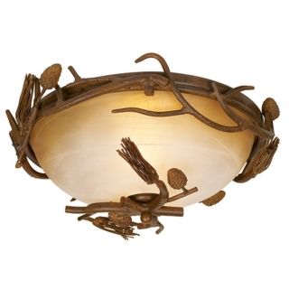 Pinecones Collection 15" Wide Ceiling Light Fixture   #36868