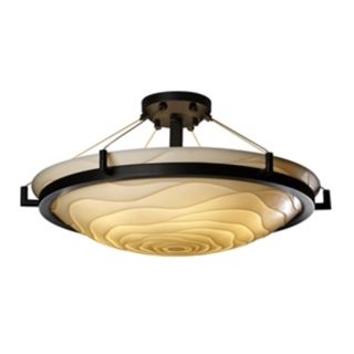 Porcelina Wavy Bronze 38 3/4" Wide Ceiling Light Fixture   #25754