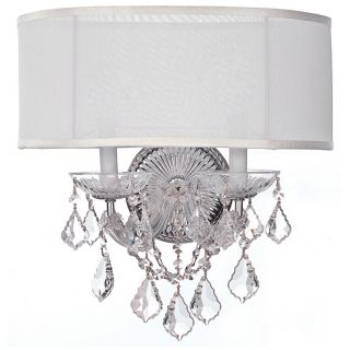 Crystorama Brentwood 2 Light 15 1/2" Wide Chrome Wall Sconce   #V8798