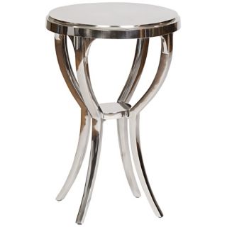 Madison Round Cast Aluminum End Table   #Y3117