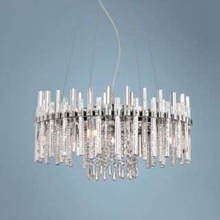 Vienna Full Spectrum 18" Wide Crystal and Chrome Chandelier   #W5459