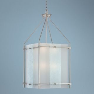 Quoizel Bailey Wave Glass 18" Wide 4 Light Pendant Light   #V1853