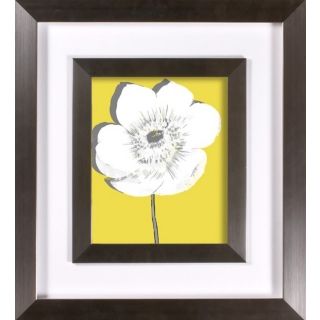 Yellow Blooms II Print Under Glass 21" High Wall Art   #H1900