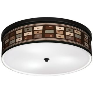 Retro Rectangles 20 1/4" Wide CFL Bronze Ceiling Light   #K2832 K8604
