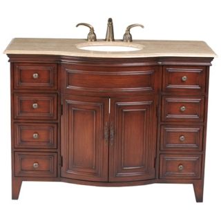 Yorktown Travertine Marble Single Sink Vanity   #K2229