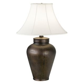Contemporary Blends Hammered Bronze Ginger Jar Table Lamp   #92309