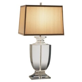 Artemis Clear Lead Crystal Table Lamp with Cafe Shade   #36462