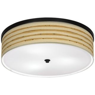 Bamboo Wrap Giclee 20 1/4" Wide CFL Bronze Ceiling Light   #K2832 V3146