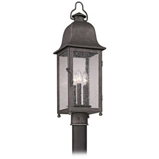 Larchmont 25 1/4" High Aged Pewter Outdoor Post Light   #W9879
