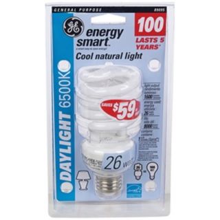 26 Watt Daylight 6500K CFL Twist ENERGY STAR Light Bulb   #35256
