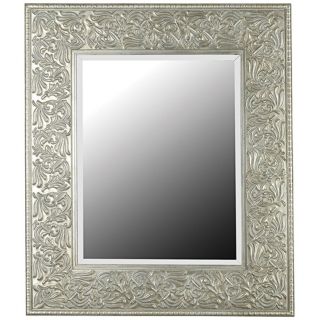 Broussard Antique Silver 41" High Wall Mirror   #T5047