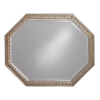 Crete Antique Silver Octagonal 42" Wide Wall Mirror   #03311