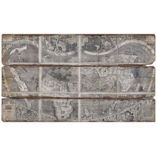 Uttermost 47" Wide Map of the City Wall Art   #W2627