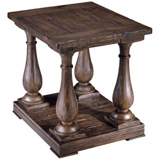 Densbury Collection Rectangular Natural Pine End Table   #Y1205