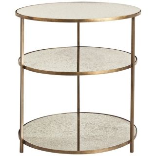 Arteriors Home Percy Mirror and Brass Side Table   #X9093