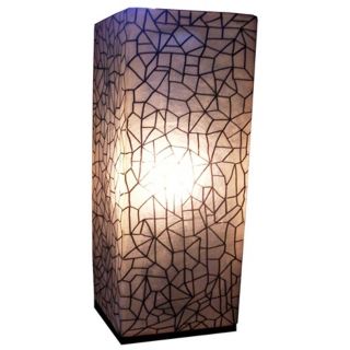 Karo Crackle Painted Fiberglass 25" High Table Lamp   #T8000