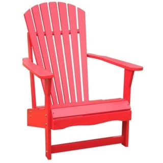 Red Poplar Wood Adirondack Chair   #T4745