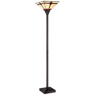 Lite Source Karysa Tiffany Style Torchiere Floor Lamp   #V9521