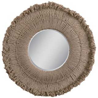 Uttermost Ropa Vieja 39 1/2" Wide Round Wall Mirror   #R4149