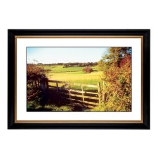 Pasture Fence in Autumn Giclee 41 3/8" Wide Wall Art   #56472 80384