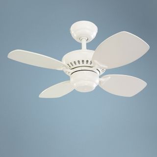 28" Colony II White Finish Ceiling Fan   #18534