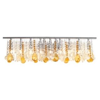 Luminous Amber and Clear Crystal 36 Wide Bathroom Fixture   #33780