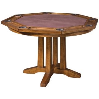 Arts and Crafts Oak Game Table   #X1054