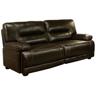 Remmington Dark Brown Italian Leather Sofa   #X9612